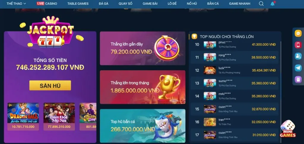 Đa dạng trò chơi a666